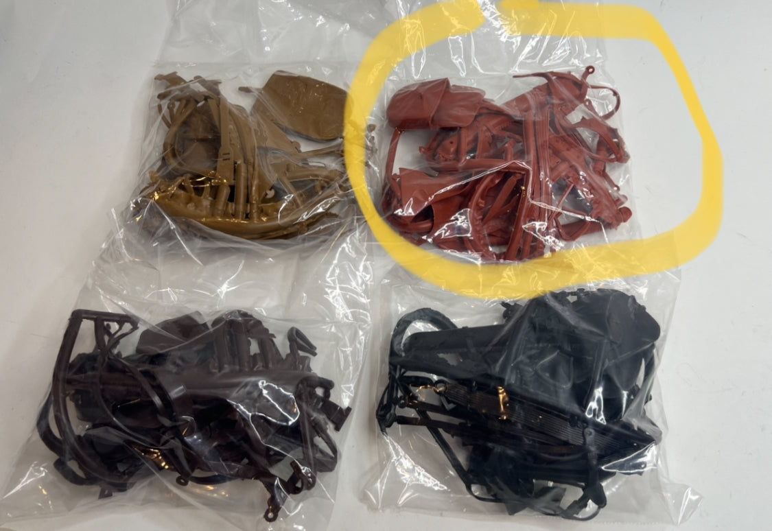 Cavalry Tack Sealed unused in russet red brown