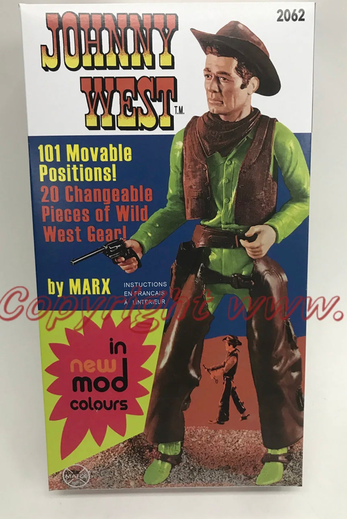 Johnny West Orig design Canadian MOD Box-Light Green Body Custom