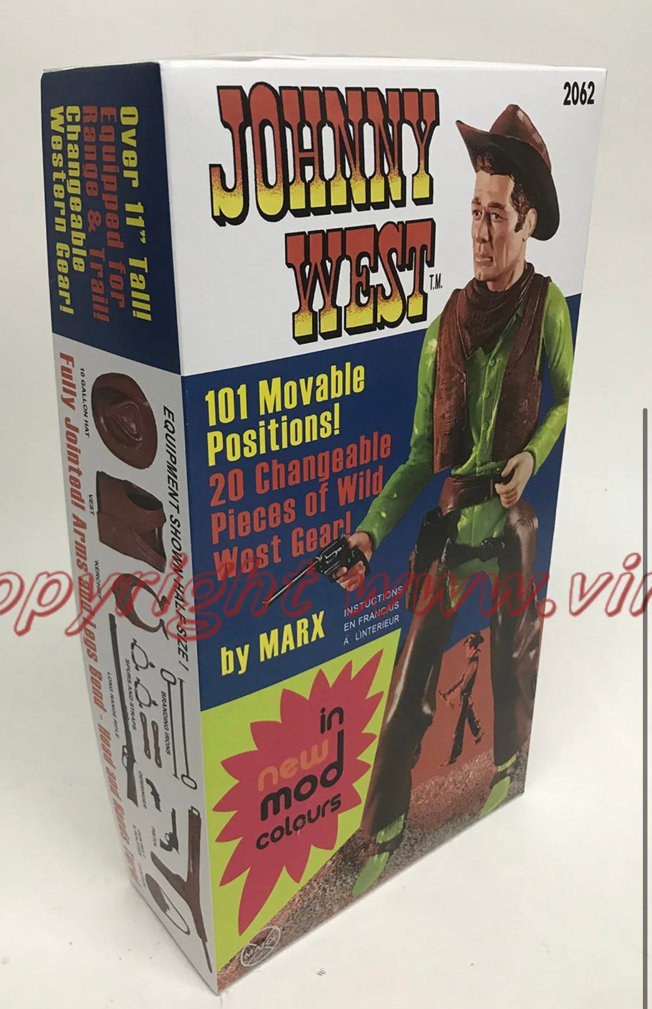 Johnny West Orig design Canadian MOD Box-Light Green Body Custom