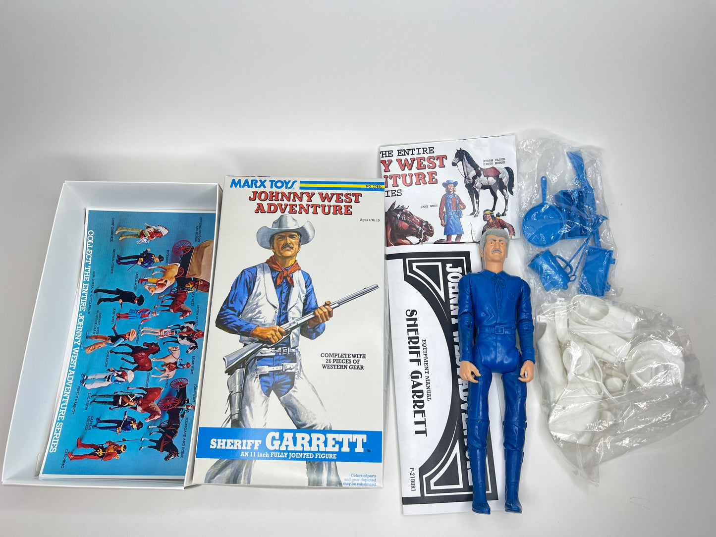 Sheriff Garrett Johnny West Adventure with Flocked Hair! Custom