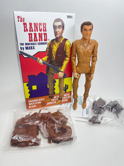 Custom Marx Ranch Hand MOD era figure with Life-Like hair !