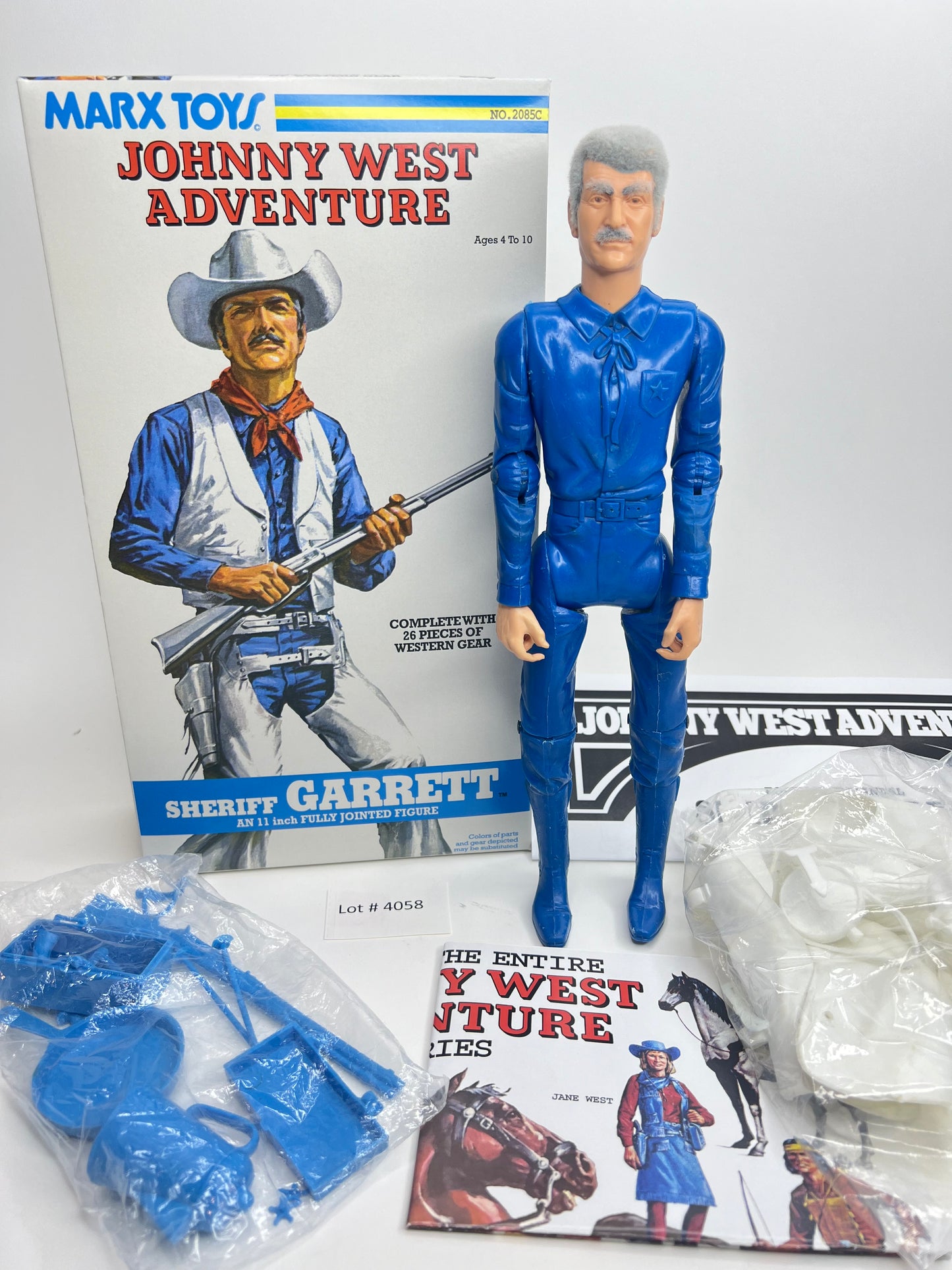 Sheriff Garrett Johnny West Adventure with Flocked Hair! Custom