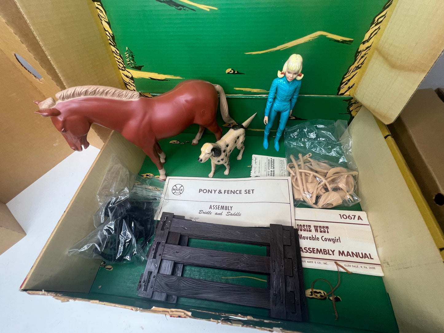 1967 Sears Josie West, Pancho, Flack, and Corral Fence Combo Rare!