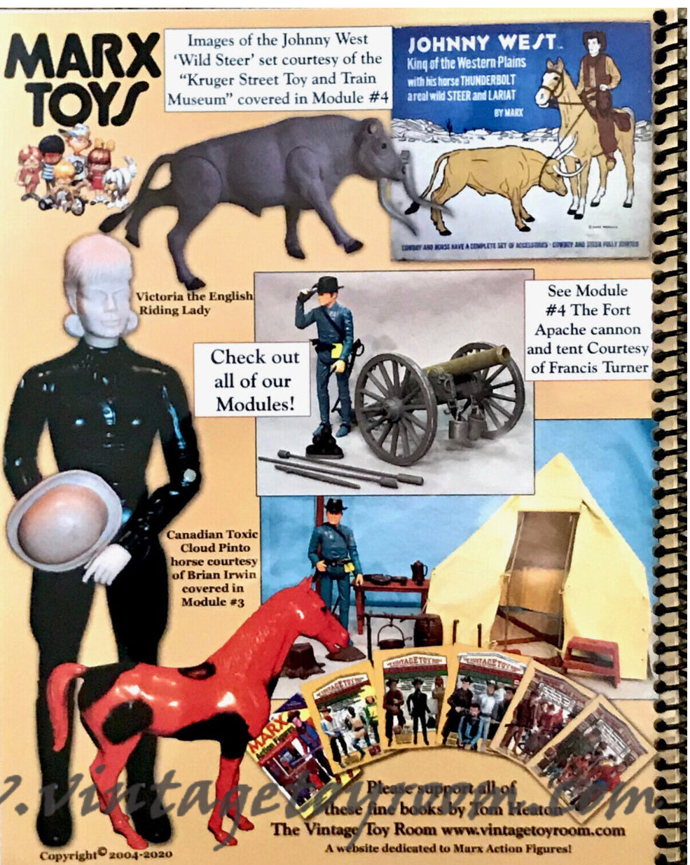 Module 1 The Johhny West Adventure Series Illustration Guide to Marx Figures! Spiral edition