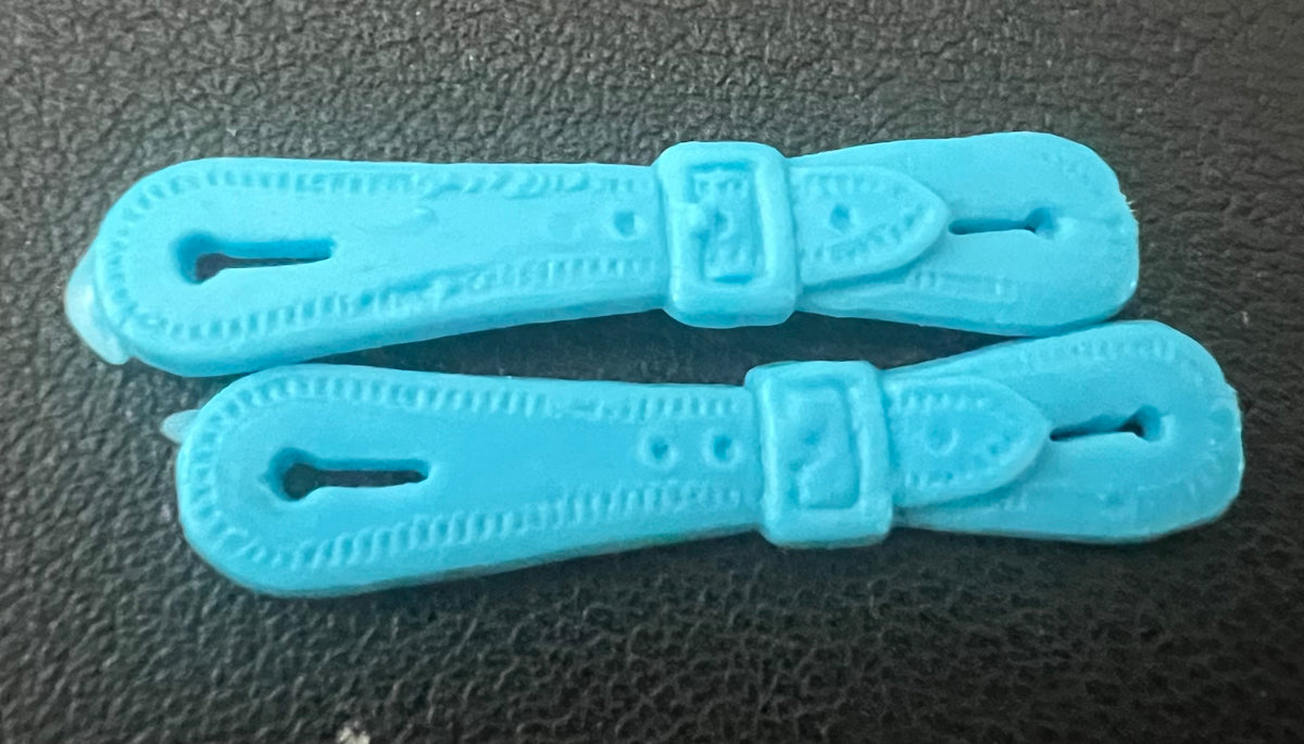 Marx Recast Soft Vinyl Cowboy Spur Straps