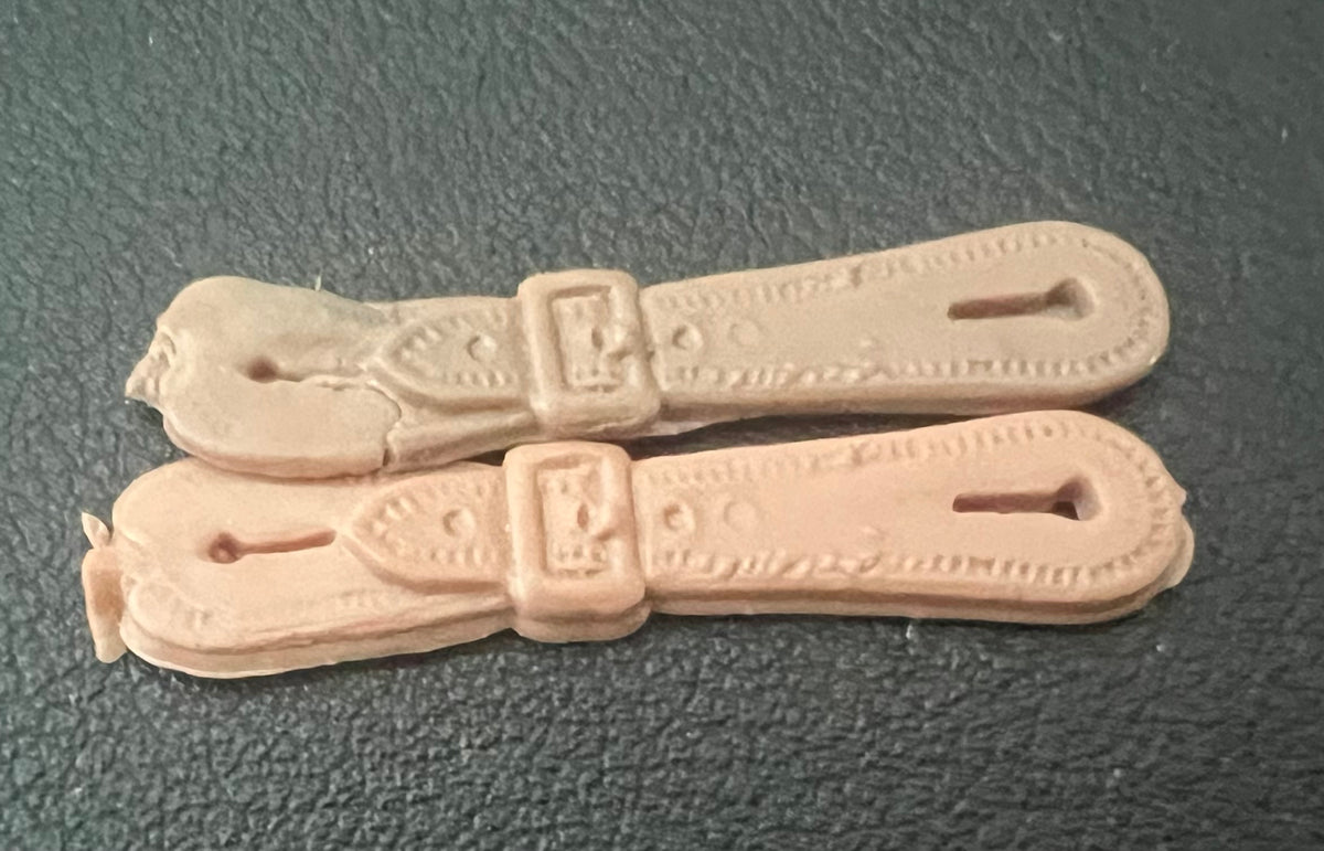 Marx Recast Soft Vinyl Cowboy Spur Straps