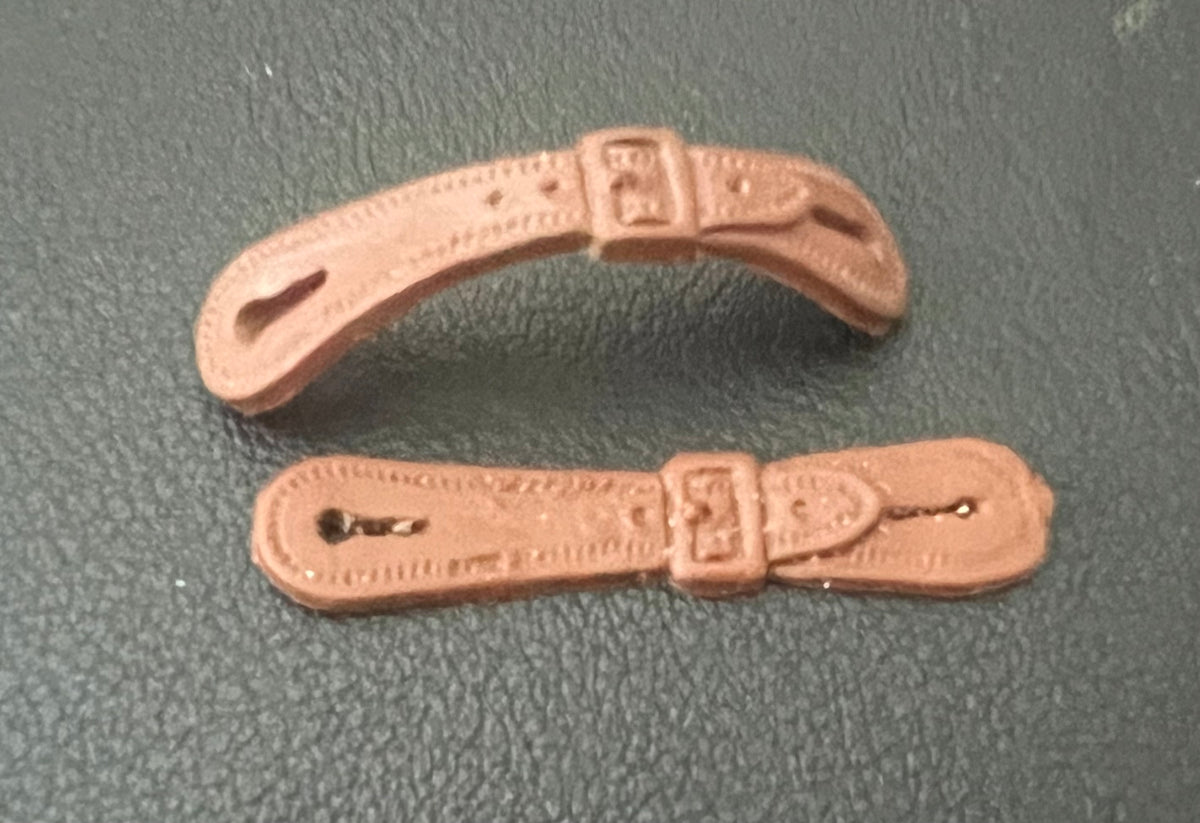 Marx Recast Soft Vinyl Cowboy Spur Straps