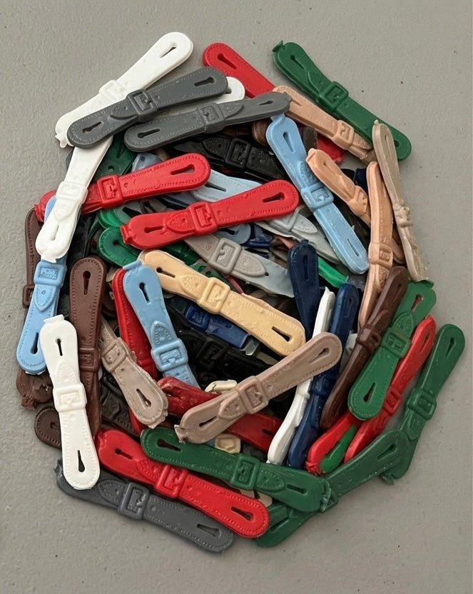 Marx Recast Soft Vinyl Cowboy Spur Straps