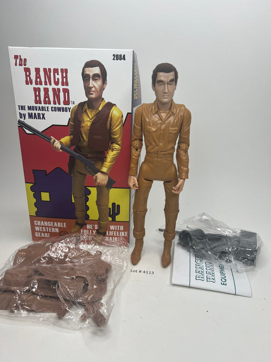 Custom Marx Ranch Hand MOD era figure with Life-Like hair !