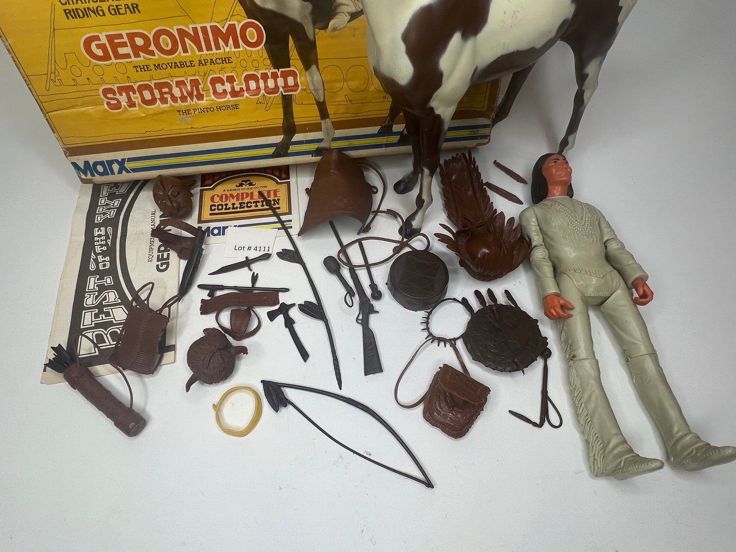 Best of The West Geronimo and Storm Cloud Pinto Combo Rare!