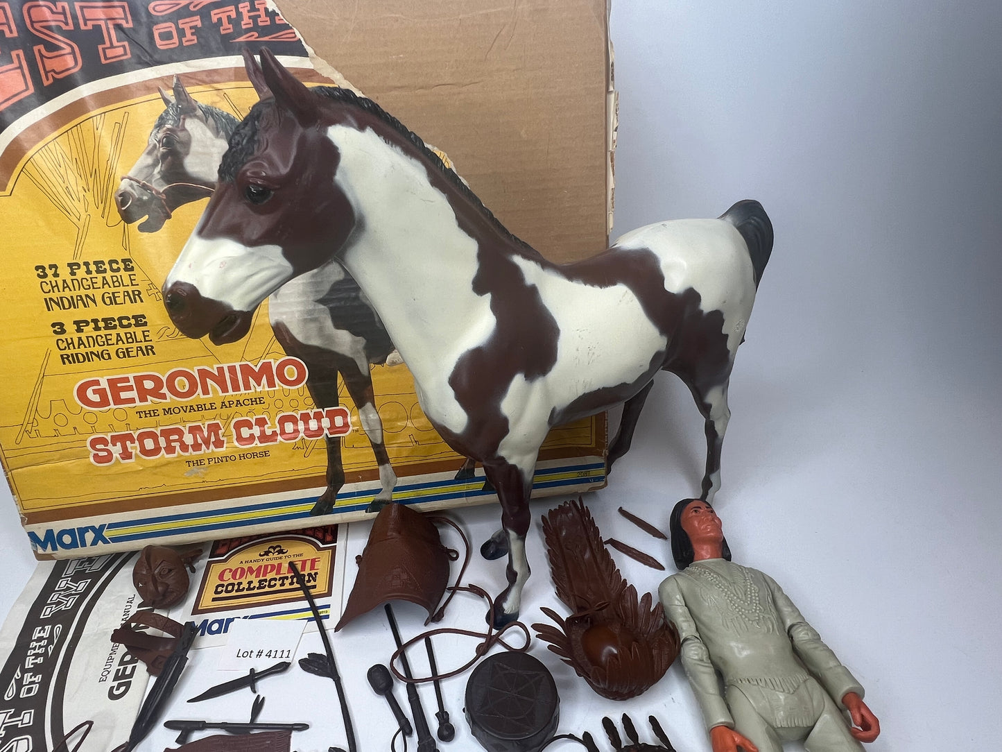 Best of The West Geronimo and Storm Cloud Pinto Combo Rare!