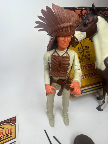 Best of The West Geronimo and Storm Cloud Pinto Combo Rare!