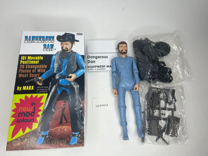 Marx Custom Dangerous Dan Flocked Life-Like Hair