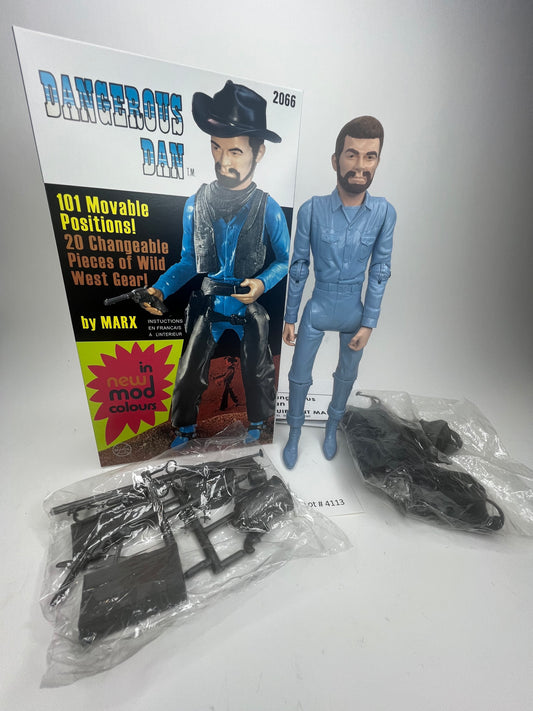 Marx Custom Dangerous Dan Flocked Life-Like Hair