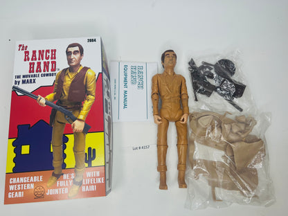 Custom Marx Ranch Hand MOD era figure with Life-Like hair !