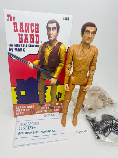 Custom Marx Ranch Hand MOD era figure with Life-Like hair !