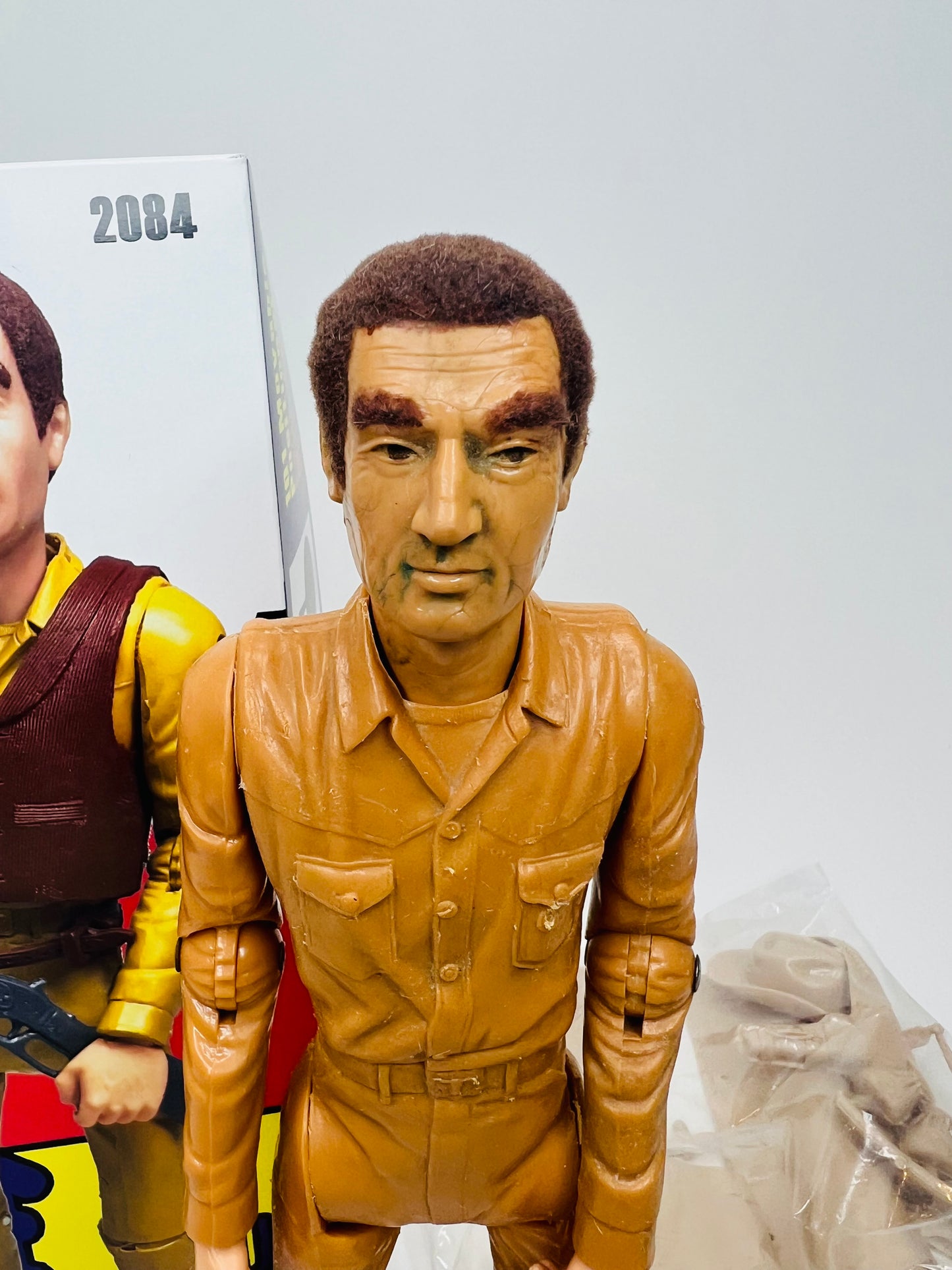 Custom Marx Ranch Hand MOD era figure with Life-Like hair !