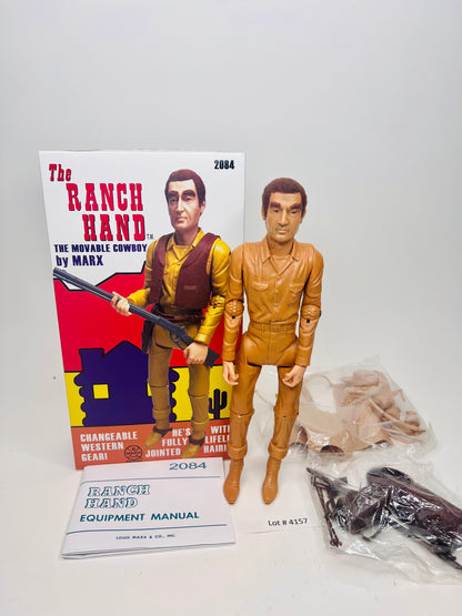 Custom Marx Ranch Hand MOD era figure with Life-Like hair !