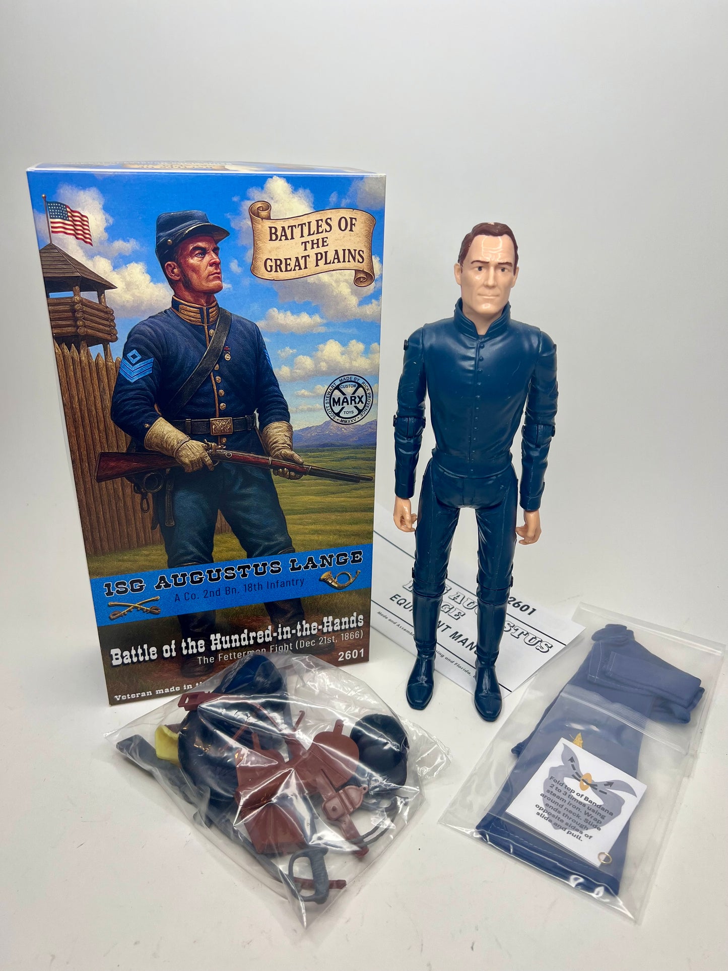 Custom 1SG Augustus Lange Battles of the Great Plains Figure