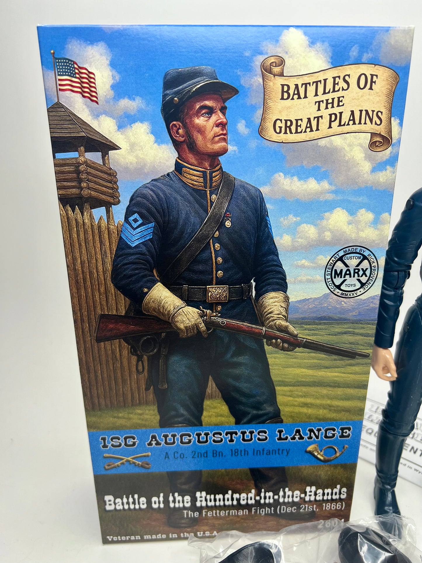 Custom 1SG Augustus Lange Battles of the Great Plains Figure