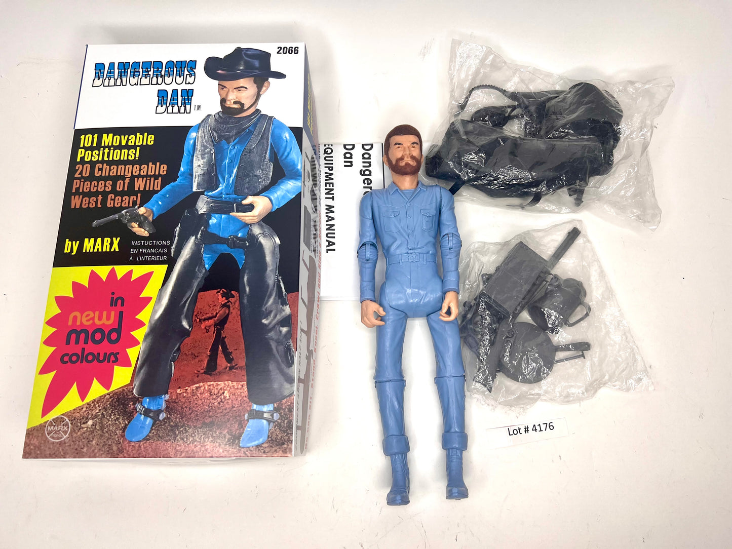 Marx Custom Dangerous Dan Flocked Life-Like Hair
