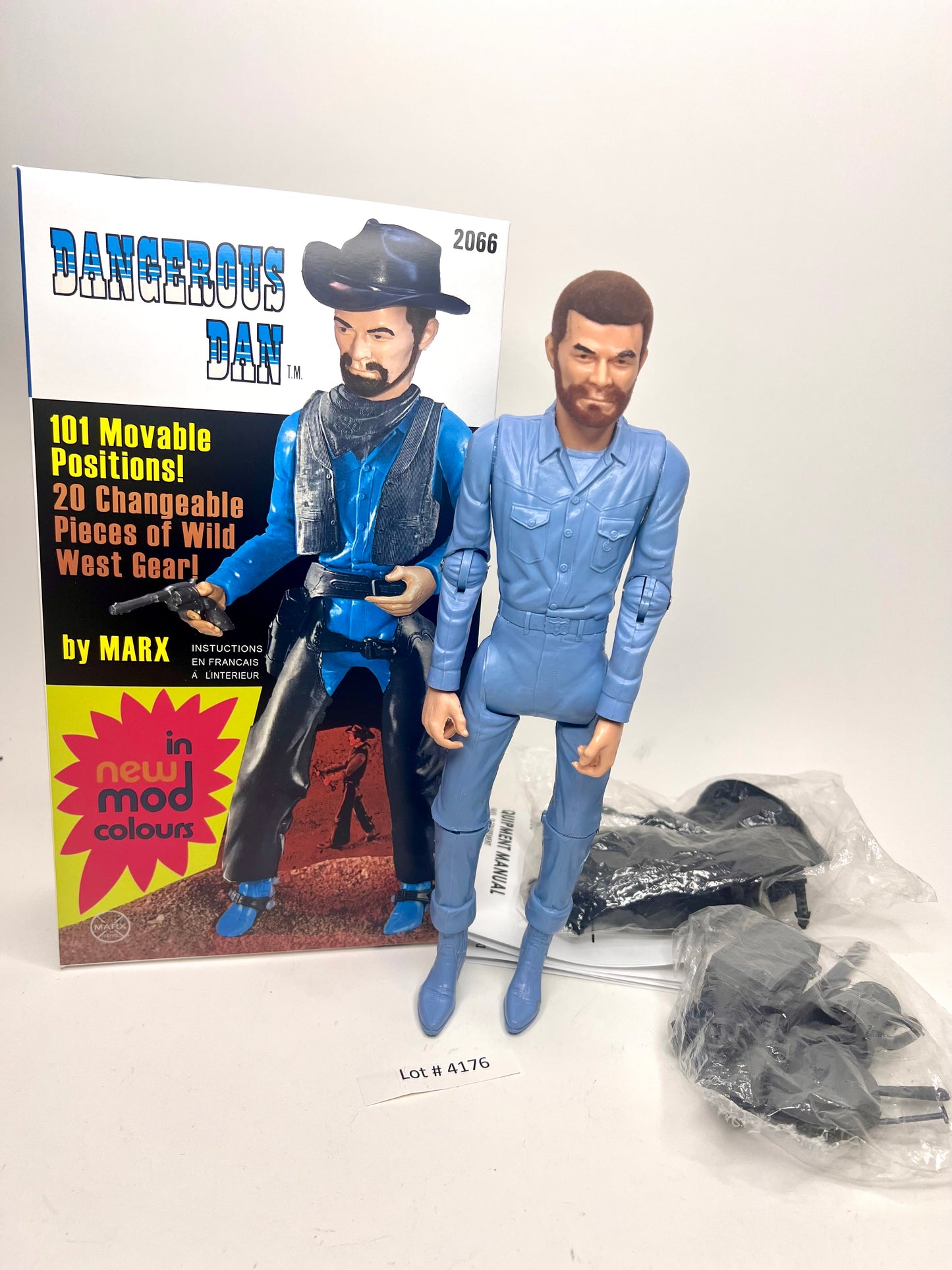 Marx Custom Dangerous Dan Flocked Life-Like Hair
