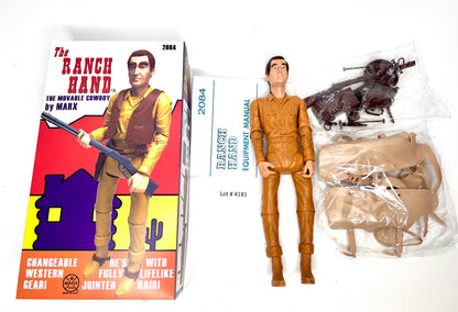 Custom Marx Ranch Hand MOD era figure with Life-Like hair !